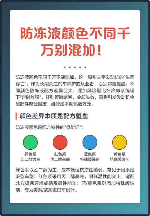 防冻液颜色不一样能混加吗(防冻液不足,可直接加吗)