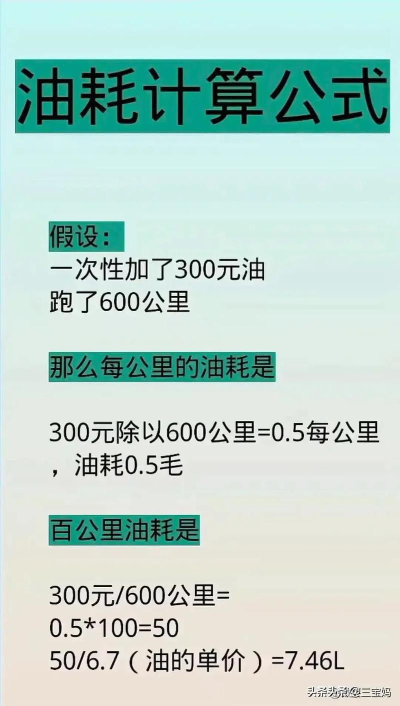 百公里油耗计算器公式1公里多少钱(百公里油耗怎么算每公里多少钱测算公式)